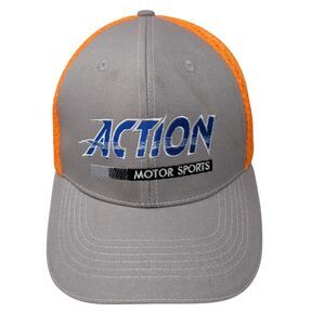 Action Motor Sports Strapback Mesh Back Hat Multi One Size 360 Apparel